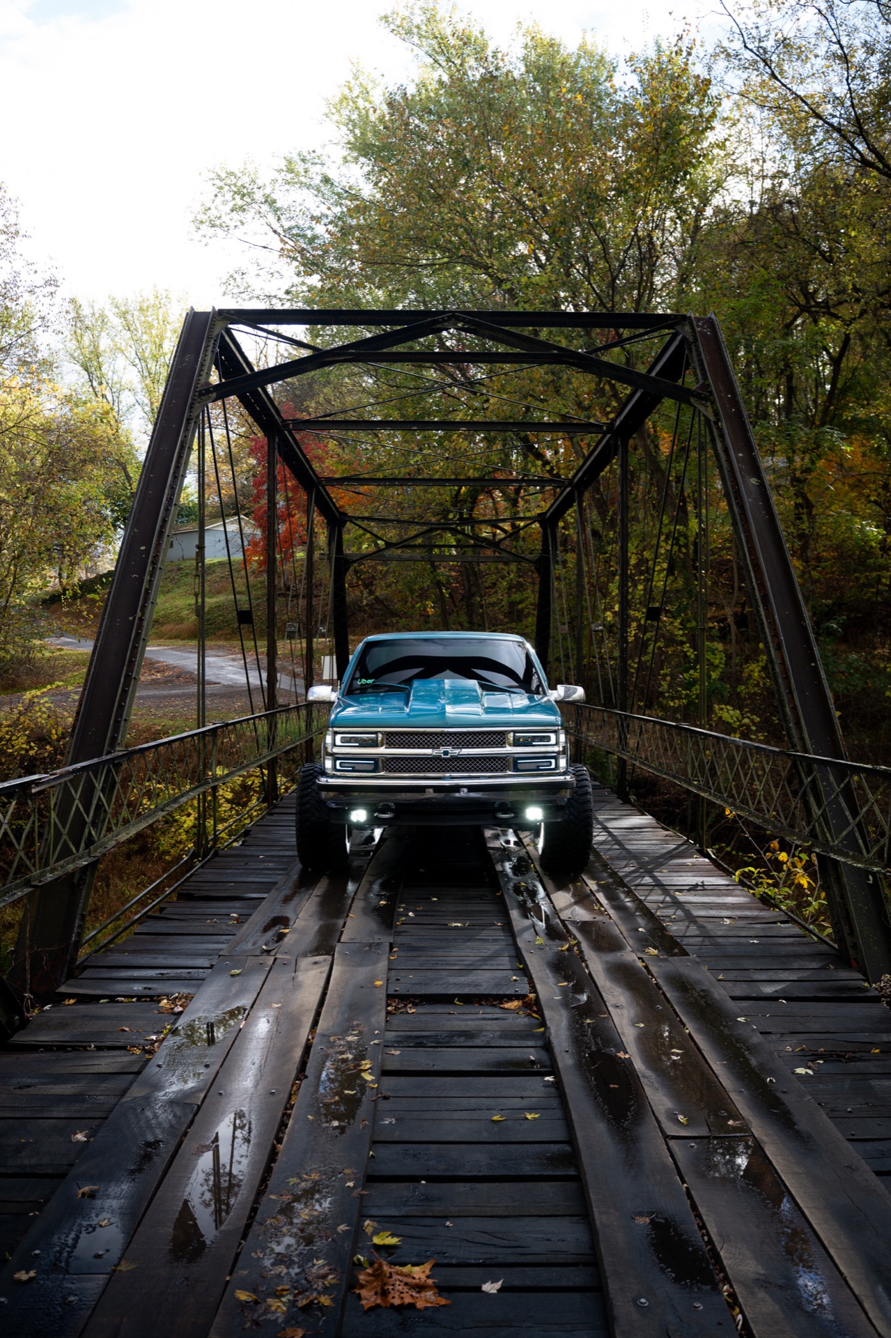 Custom Chevy truck on location photography by SpeedHunter Media
